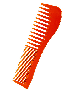 Гребень комбинированный Weisen WS-125 Волна, янтарный,19,3см