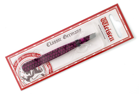 Фото Пинцет для бровей Weisen RRK-701Pink скошенный, 9,5 см (Пинцеты для бровей)