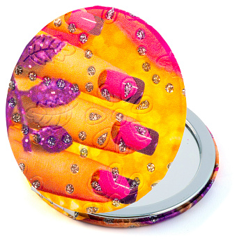 Зеркало компактное Weisen WSPK-143-2 Маникюр, круглое, d 7,2 см