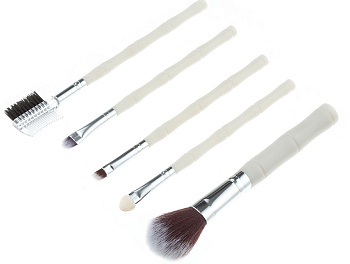 Набор косметических кистей Dewal Beauty BS-5157 бамбук, 5 шт.