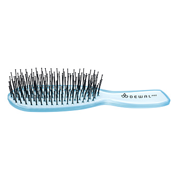 Щетка для волос DEWAL ICEBERG BRI1 с нейлоновой щетиной, мини 6 ряд