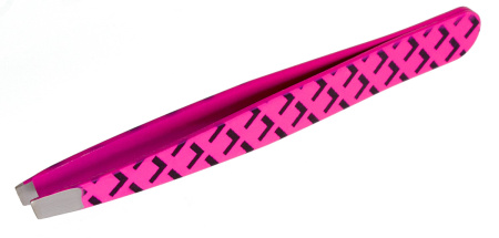 Фото Пинцет для бровей Weisen RRK-701Pink скошенный, 9,5 см (Пинцеты для бровей)