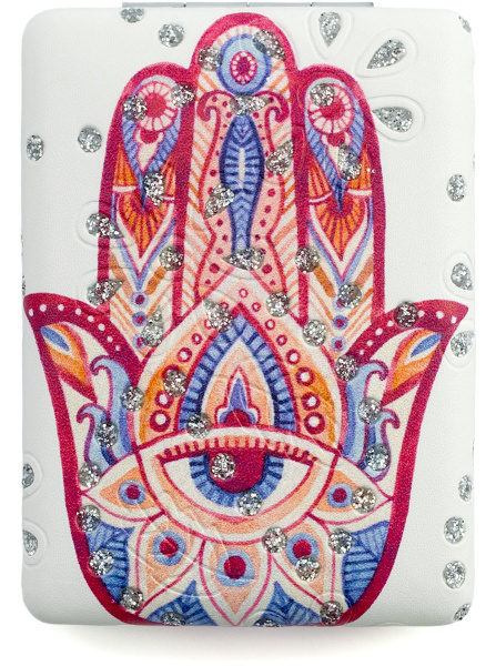 Фото Зеркало компактное Weisen WSPK-131-5 Судьба, прямоугольное, 8,5х6,2 см (Зеркала карманные)