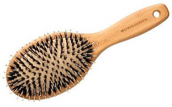 Щетка массажная Olivia Garden Bamboo Touch M ID1680 с нейлоновым штифтом и натуральной щетиной