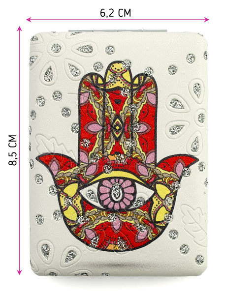 Фото Зеркало компактное Weisen WSPK-131-4 Судьба, прямоугольное, 8,5х6,2 см (Зеркала карманные)