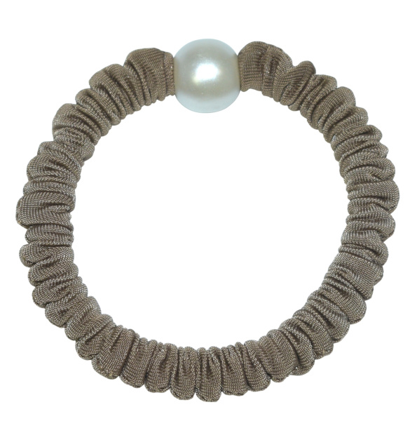 Фото Резинки для волос Weisen WSRJ-1245-3 с жемчужиной, коричневые, 2 шт. (Резинки)