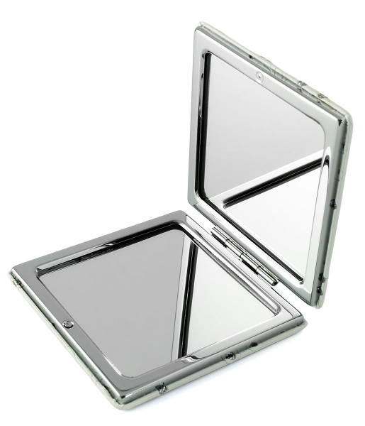 Фото Зеркало компактное Weisen WSPK-144-1 Make-up, квадратное, 7,2х7,2 см (Зеркала карманные)