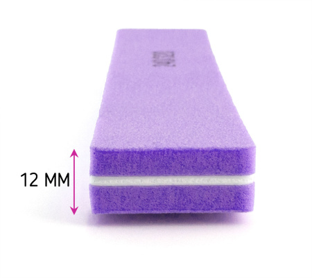 Фото Полировка Weisen WS-1122 purple, 240/320, 18 см, фиолетовая (Полировки для ногтей)