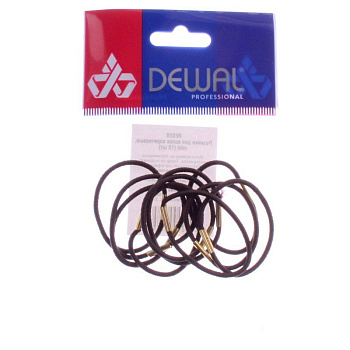 Резинки для волос Dewal RE028 mini коричневые, 10 шт.
