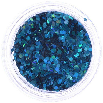 Пыль для дизайна ногтей Yoko Y 6259-1/24, лазурь
