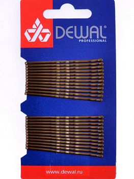 Невидимки для волос Dewal SLN50V-3/24 волна на блистере 24 шт., 50 мм
