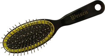 Расчёска массажная Weisen BPI-866-SHR c металлическими зубцами, 18 см