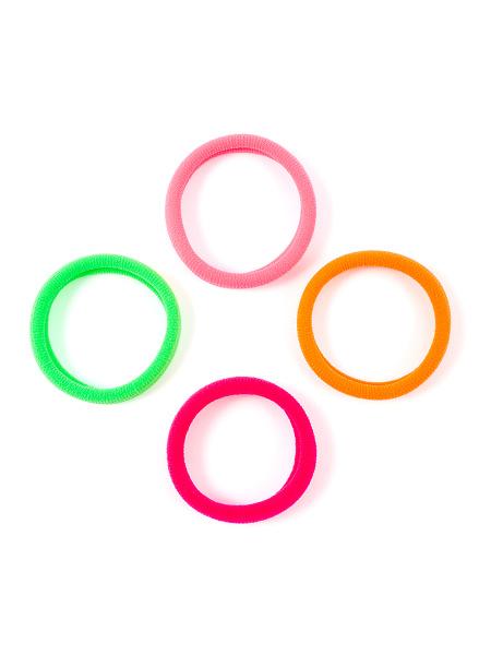 Фото Резинки для волос Weisen WS-2329-2 NEON Mix midi, мультиколор, 4 шт. (Резинки)