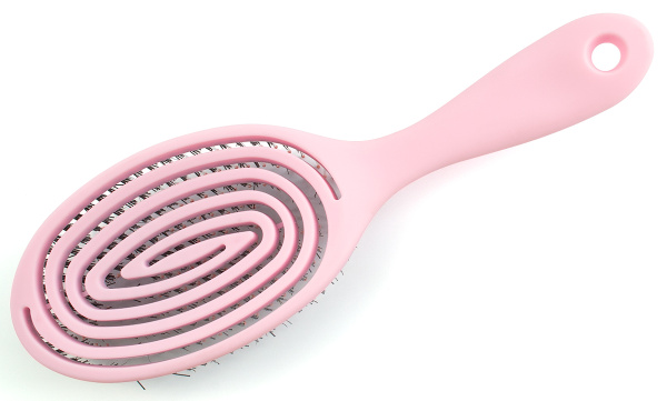 Фото Расческа Weisen WS-2022E Pink продувная, комбинированная щетина, пудровая (Расчёски и щётки)