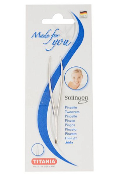 Пинцет для бровей TITANIA 1068 острый
