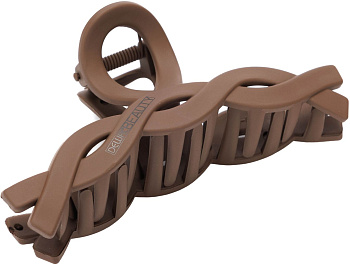 Заколка-краб для волос Dewal Beauty HP007-Brown коричневая, средняя, 1 шт.