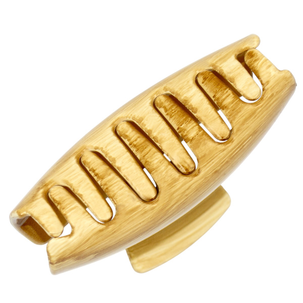 Фото Заколка-краб для волос Weisen WSAN-1168 Горчичный, 1 шт. (Заколки)