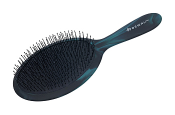 Щетка массажная DEWAL SATIN BRS07, нейлон, овальная, 15 рядов