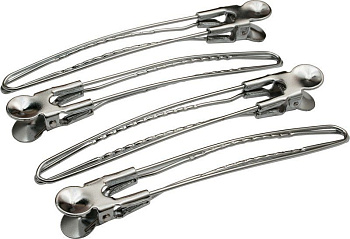 Зажим для волос Dewal CL2401 10 см, 12 шт.