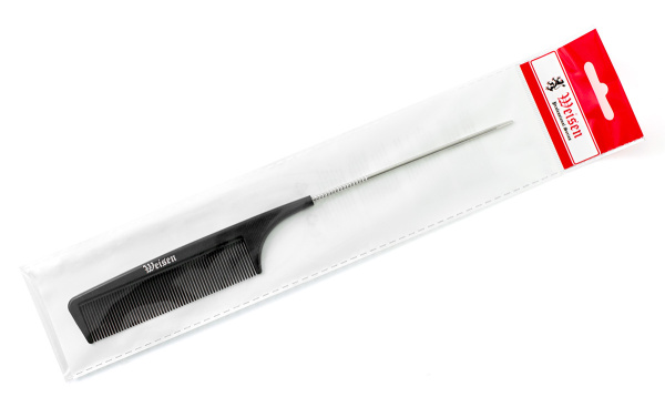 Фото Гребень Weisen ABS-73839 Black с металлическим хвостиком, 23,5 см, черный (Гребни)
