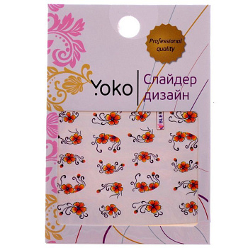 Слайдер-дизайн для ногтей Yoko Y SD-BLE 958