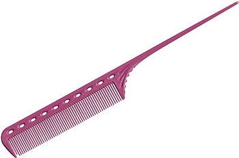 Расческа Y.S.PARK YS-101pink с хвостиком, розовая