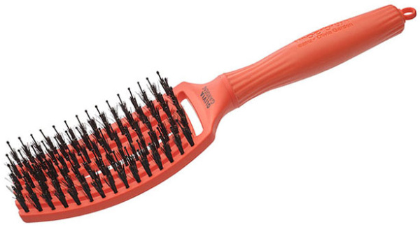 Фото Щетка продувная Olivia Garden Fingerbrush Care Iconic Boar&Nylon ID1837 ORANGE DREAM (Расчёски и щётки)