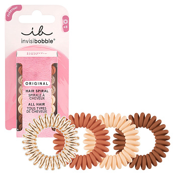 Набор резинок-браслетов для волос invisibobble ORIGINAL Cafe au Lait 8 шт., 3422