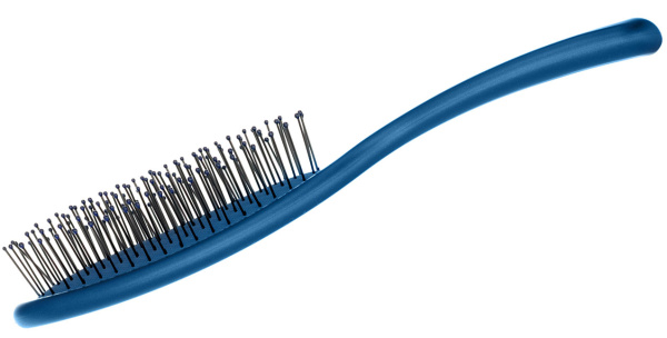 Фото Щётка массажная Dewal EXCEPTION BREX707 с тонким нейлоновым штифтом, 9 рядов (Расчёски и щётки)