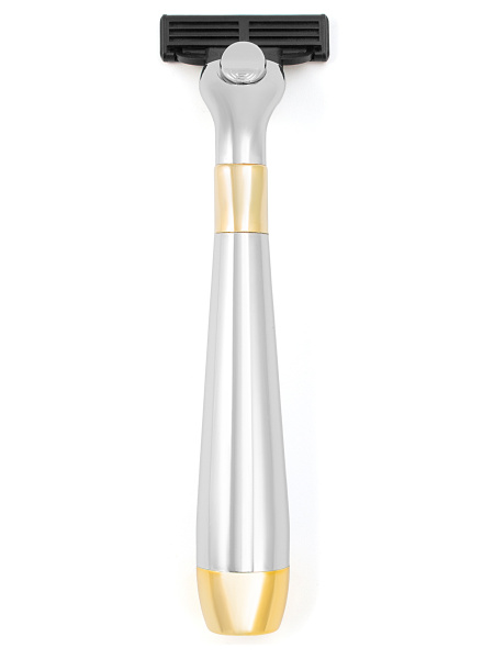 Фото Бритвенный станок Weisen MSS-03 S/G Silver&Gold  (Бритвенные наборы с помазком)