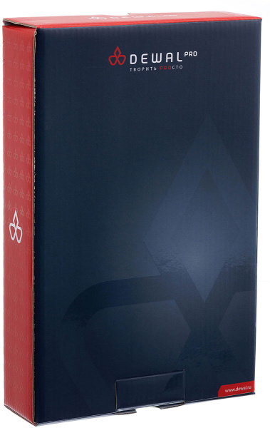 Фото Зеркало настольное DEWAL MR-311, прямоугольное, одностороннее, 22 х 14 см, пластик, черное (Зеркала настольные)