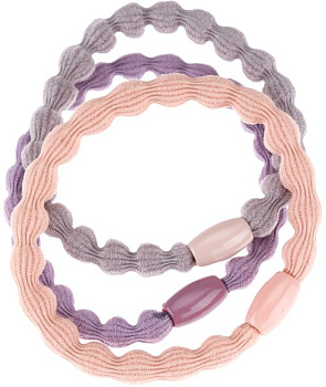 Резинки для волос Dewal Beauty DBR3824-2 "Букле", 3 шт.