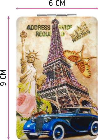 Фото Зеркало компактное Weisen NTB503, 9х6 см (Зеркала карманные)