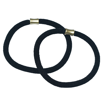 Резинки для волос Weisen WSNA-1217-5 черные, 2 шт