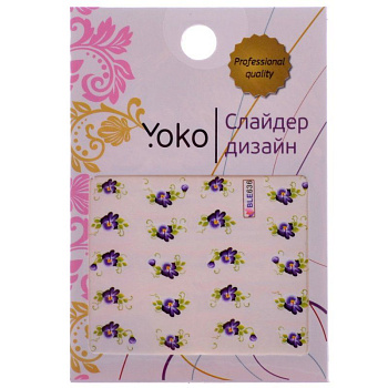Слайдер-дизайн для ногтей Yoko Y SD-BLE 636