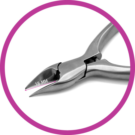 Фото Кусачки для педикюра Weisen NGHD-032, матовые, 18 мм (Кусачки для педикюра)