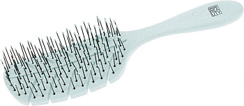 Щётка Dewal Beauty DBEF1-Aqua продувная Eco-Friendly форма листик, с нейлоновым штифтом