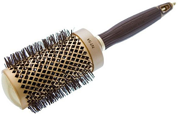 Термобрашинг Olivia Garden ID2051/OGBNT54 EXPERT BLOWOUT SHINE Wavy Bristles GoldBrown 55 мм