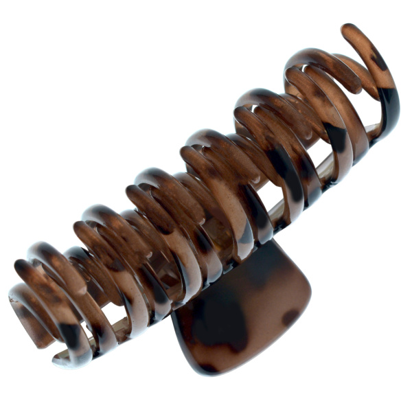 Фото Заколка-краб для волос Weisen WSAN-2124 Бежевый, двойной ряд зубцов, 1 шт. (Заколки)