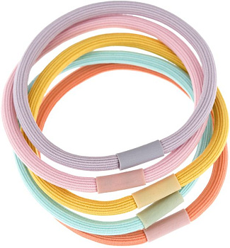 Резинки для волос Dewal Beauty DBR3827 "Акварель", 5 шт.