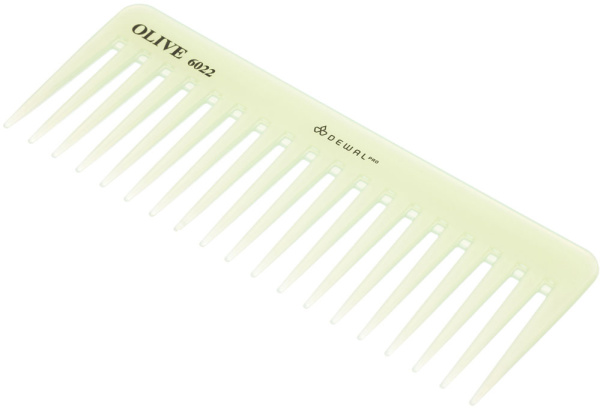 Фото Гребень для волос Dewal CO-6022 OLIVE моделирующий редкозубый, 15,5 см (Гребни)