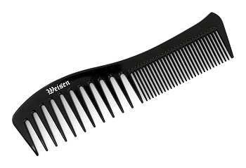 Гребень Weisen ABS-04039 Black Волна комбинированный, 19,3 см, черный