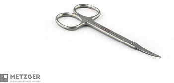 Ножницы для кожи Metzger CS-2/1-D (CVD), изогнутые (матовые)