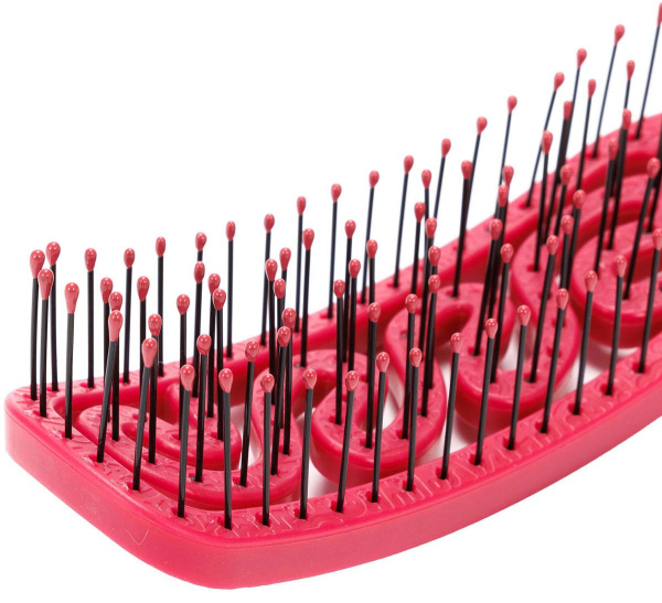 Фото Щетка для волос Dewal Beauty  Eco-Friendly DBEF72-Berry, прямоугольная, средняя (Расчёски и щётки)