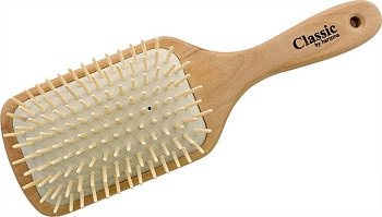 Щётка массажная harizma h10706W из натурального дерева большая