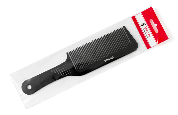 Фото Гребень для стрижки под машинку Weisen ABS-75439 Black, 24 см, черный (Гребни)