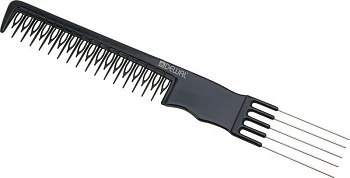 Гребень для начёса Dewal CO-6507 с металлической вилкой, 20,5 см