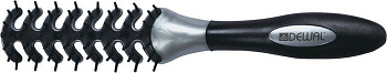 Расчёска щётка Dewal BR69403 "рыбья кость", пластиковый штифт