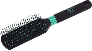 Щётка массажная Dewal Beauty DBBZ4 "Бирюза" 9 рядов, с нейлоновым штифтом