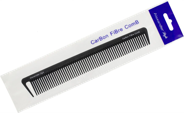 Фото Гребень для волос Alexander Style CF47, карбоновый, 20 см (Гребни)